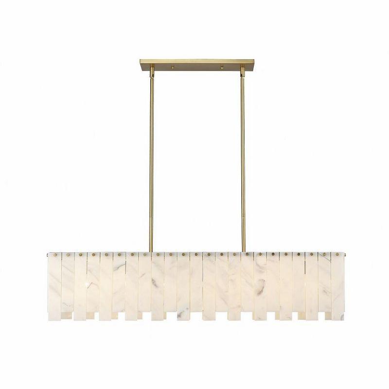 Z-Lite Viviana 7 - Light Island Pendant Light in  Rubbed Brass