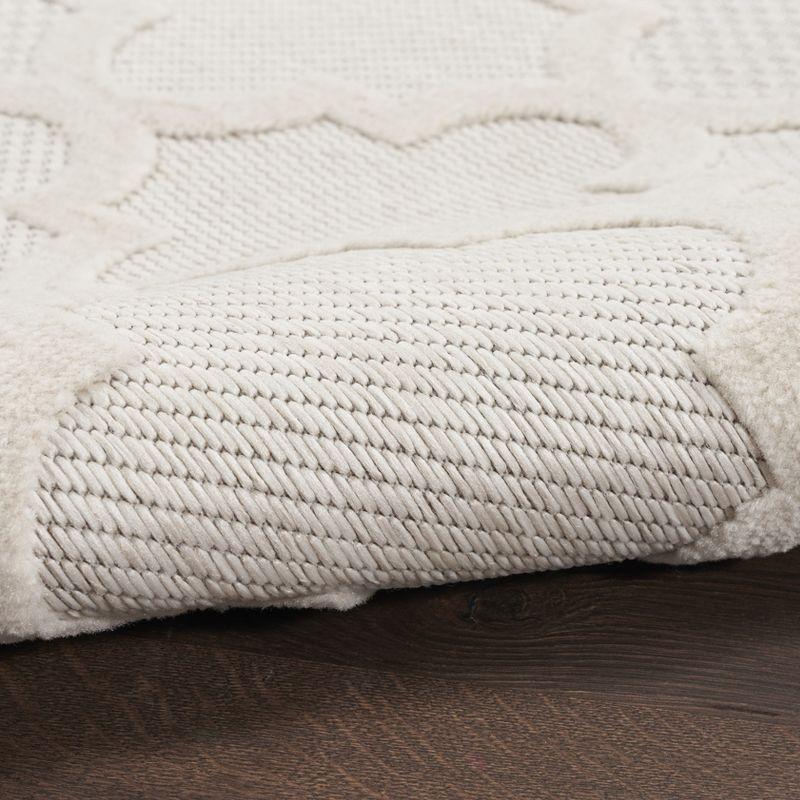 Nourison Easy Care 7' x 10' Ivory/White Indoor/Outdoor Rug