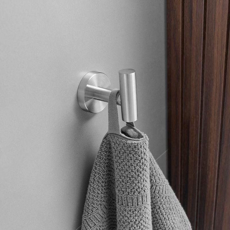 BWE 3-Piece Bath Hardware Set with Towel Hook and Toilet Paper Holder and Towel Bar Wall Mount