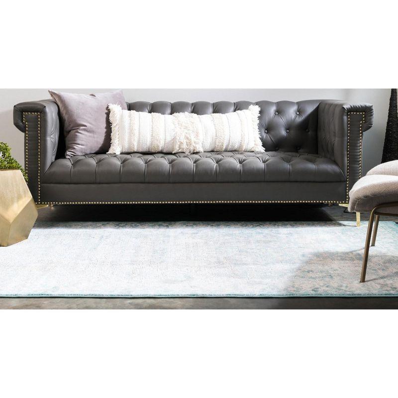 Unique Loom New Classical Collection Area Rug - Olympia (3' 3" x 5' 3" Rectangle Light Blue/Ivory)