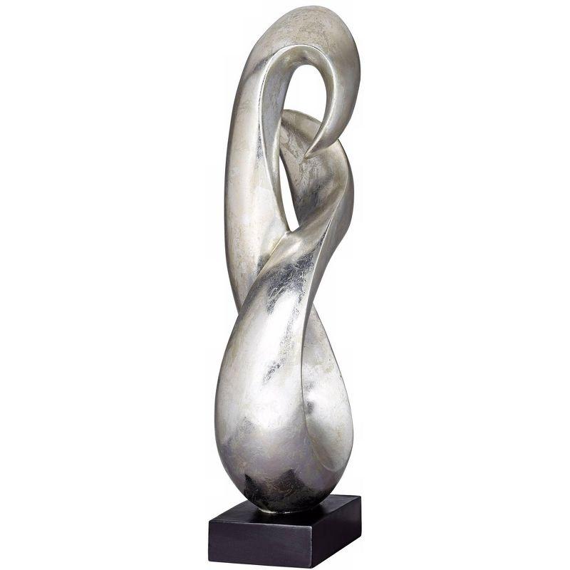 Studio 55D Open Infinity 24 1/2" High Silver Finish Modern Sculpture