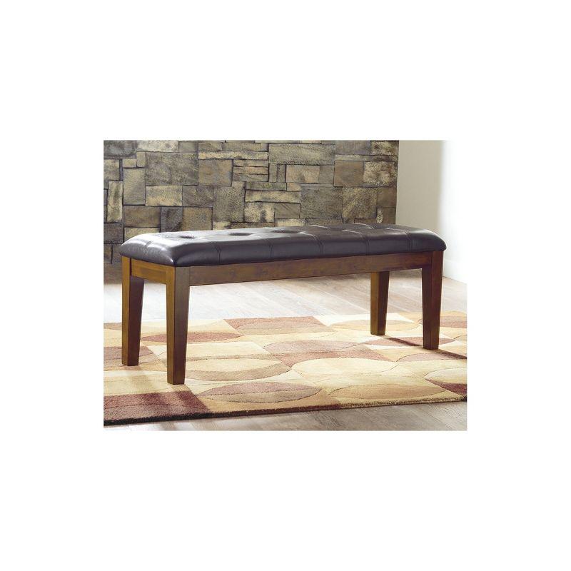 Signature Design by Ashley Casual Ralene Dining Bench, Medium Brown