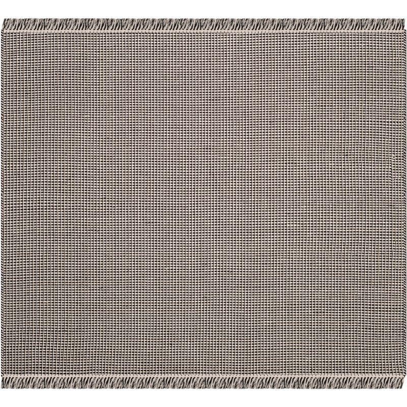 Montauk MTK340 Hand Woven Indoor Accent Rug - Ivory/Black - 4'x4' - Safavieh
