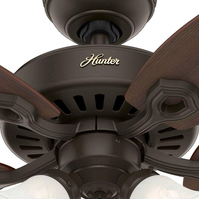 42" Builder 5 - Blade Standard Ceiling Fan with Pull Chain and Light Kit Included