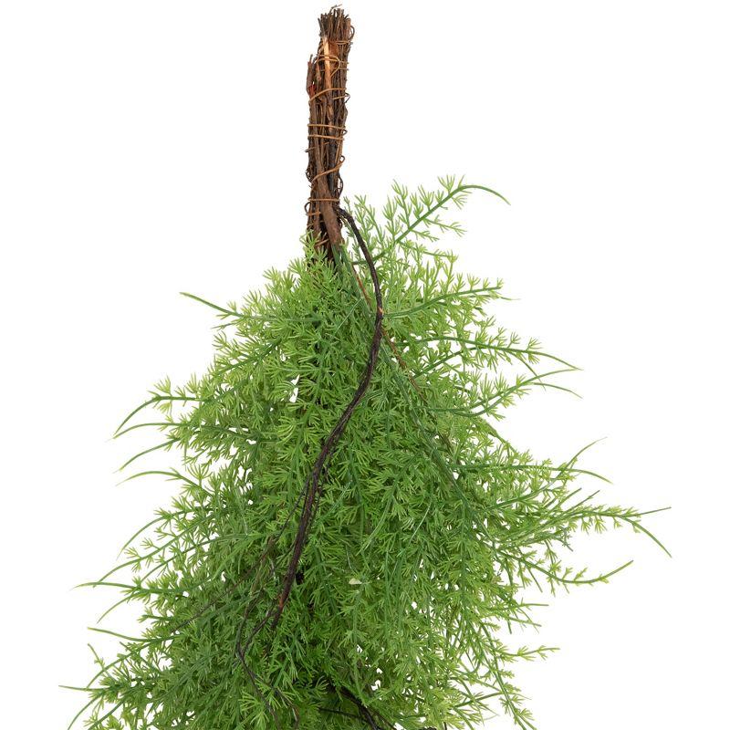 Northlight Seasonal 5' x 8" Green and Brown Cedar Artificial Christmas Garland - Unlit