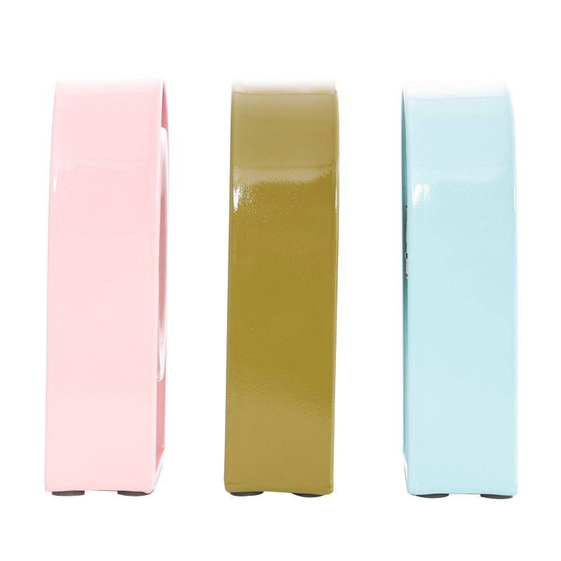 Lailah Metal Clock With Arched Stands (Set of 3)