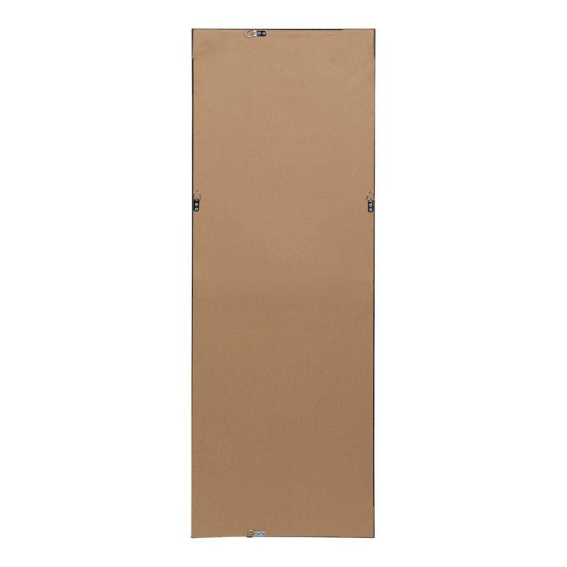 17.5" x 49.5" Calter Full Length Wall Mirror Gold - Kate and Laurel: No Assembly, Rectangle, Plastic Frame
