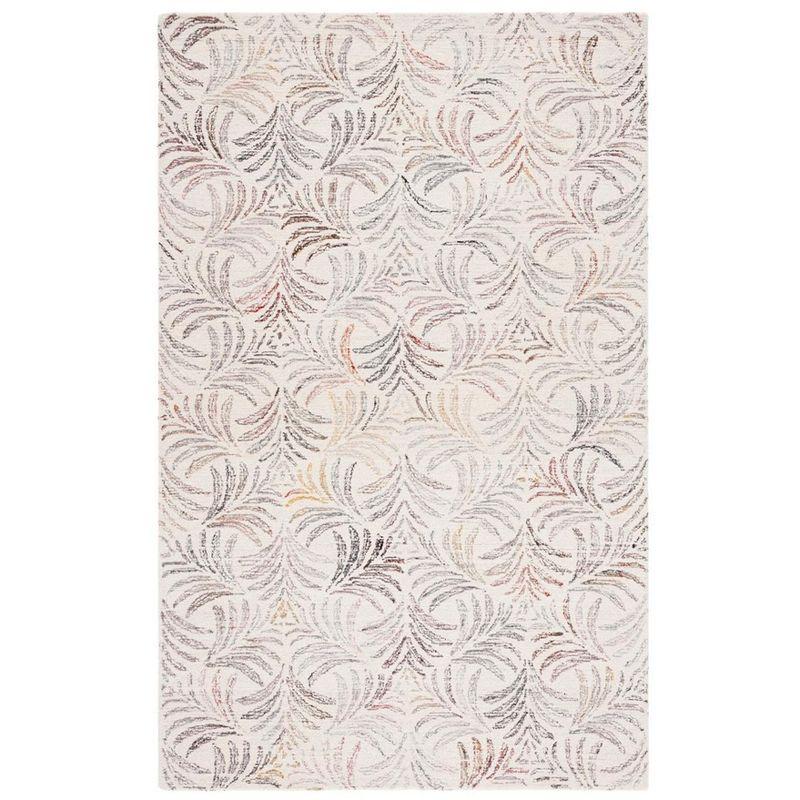 Jardin JAR728 Hand Tufted Area Rug - Ivory/Red - 4'x6' - Safavieh