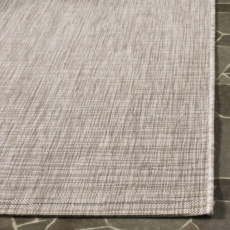 Courtyard CY8576 UV & Stain Resistant Non-Shedding Power Loomed Indoor/Outdoor Area Rug - Light Brown - 6'7"x9'6" - Safavieh