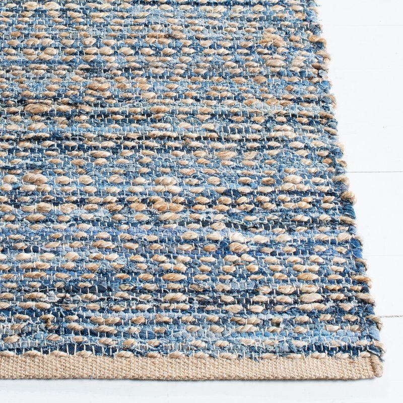 Cape Cod CAP351 Woven Indoor Area Rug - Natural/Blue - 10'x14' - Safavieh