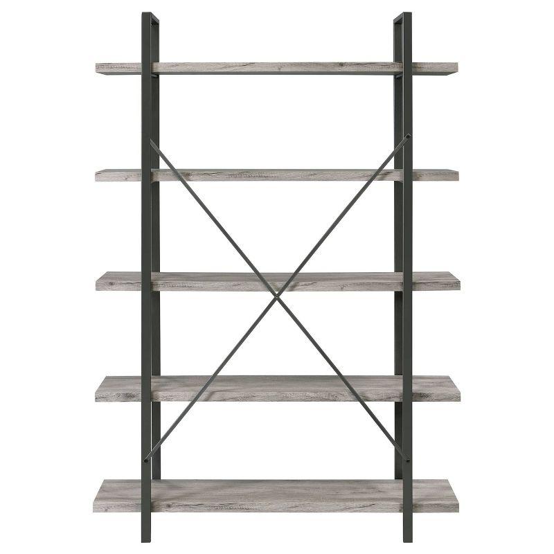 70" Cole 5 Shelf Bookcase with Frame - Coaster