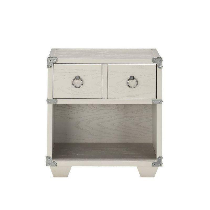 Orchest 25" Modern Gray 1-Drawer Nightstand with USB Dock