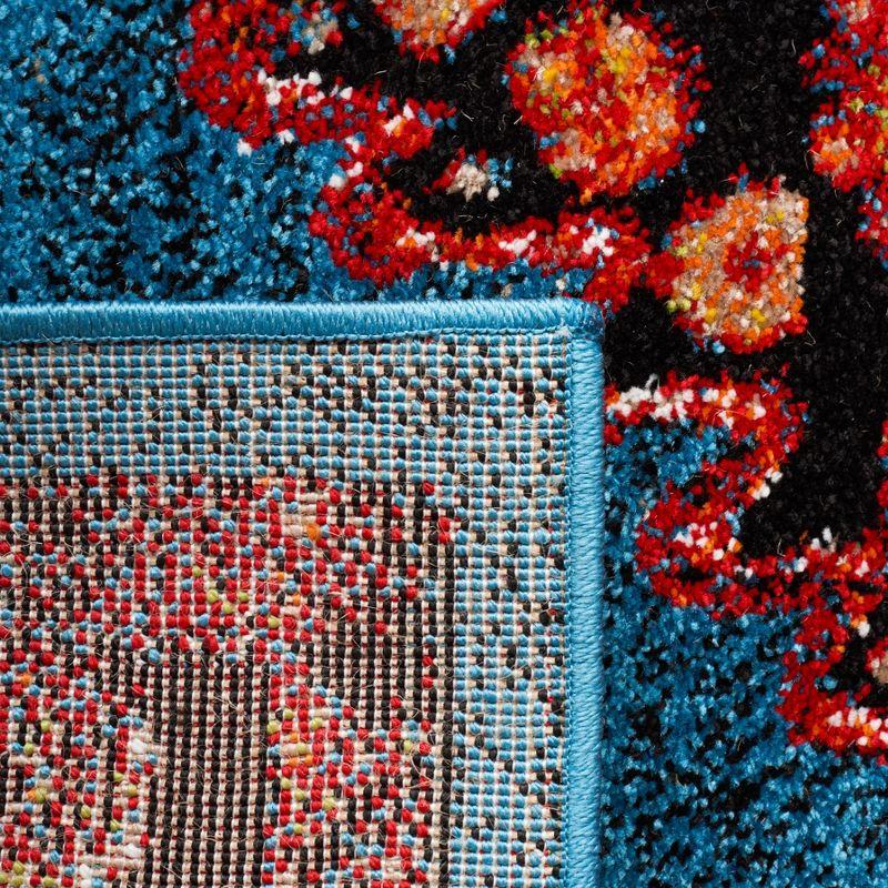 Vintage Hamadan VTH202 Power Loomed Accent Rug - Blue/Black - 2'7"x5' - Safavieh.