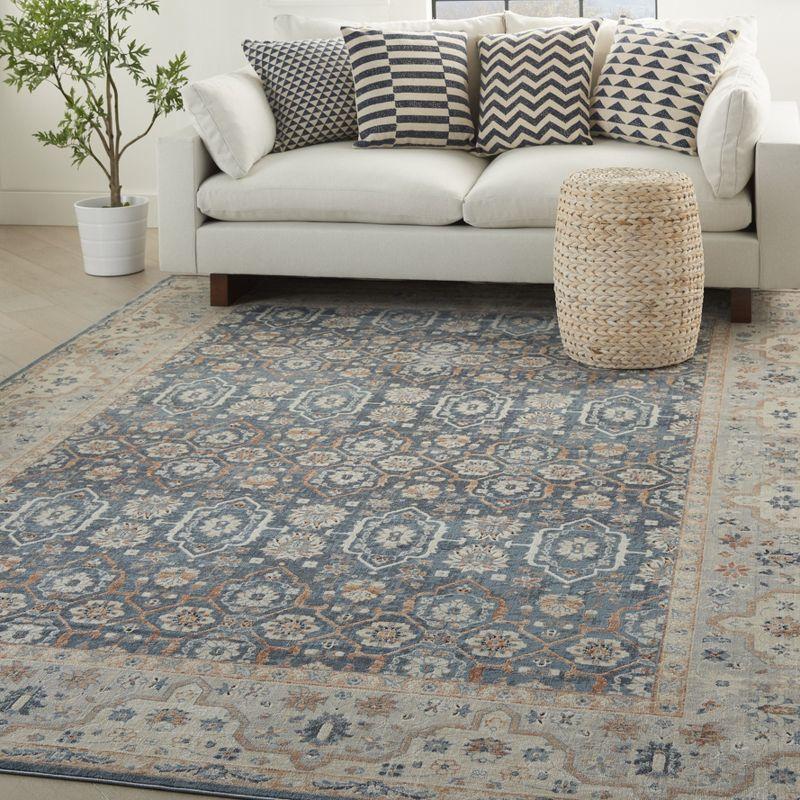 Nourison Malta Bordered Floral Traditional Indoor Area Rug