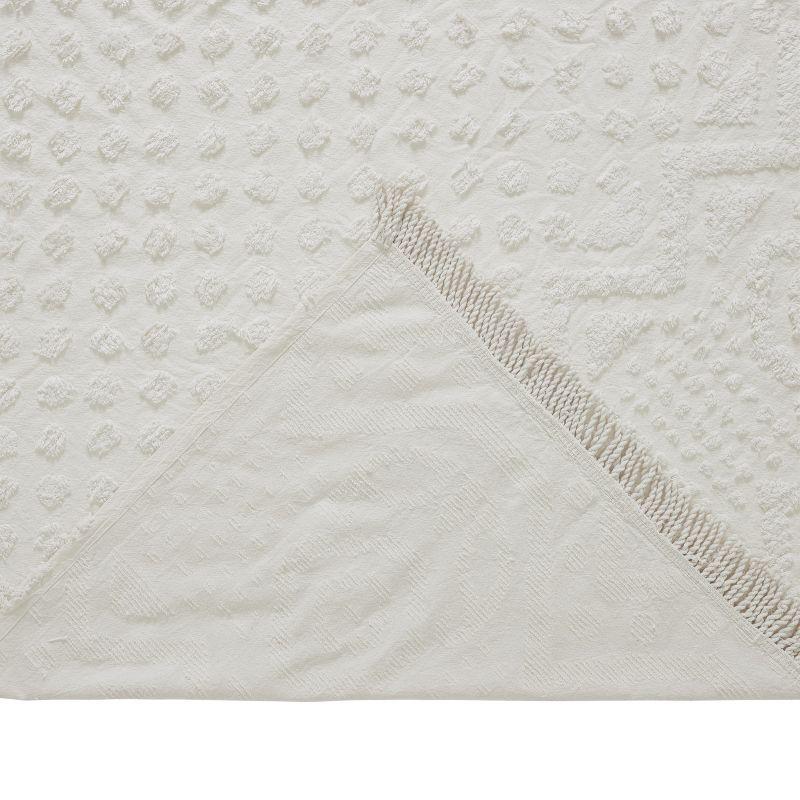 Better Trends Heirloom Collection Machine Washable 100% Cotton Chenille Coverlet / Bedspread Lush & Comfortable Bedding Medallion Pattern Fit All-Season