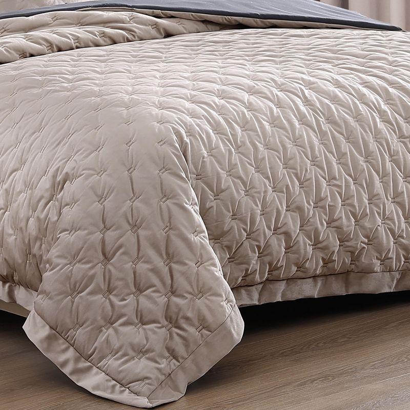 BeBeJan Bebejan 3 Piece Velvet Comforter Set