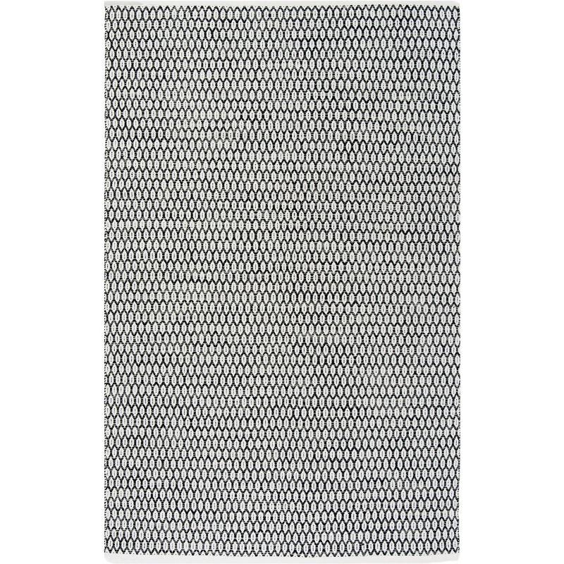 Montauk MTK608 Hand Woven Indoor Area Rug - Black/Ivory - 6'x9' - Safavieh