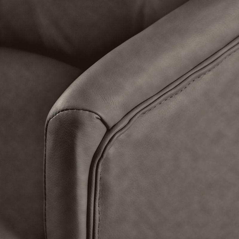 Serta Style Leighton Home Office Chair Gathering Dark Gray: Upholstered, Adjustable, with Fixed Arms