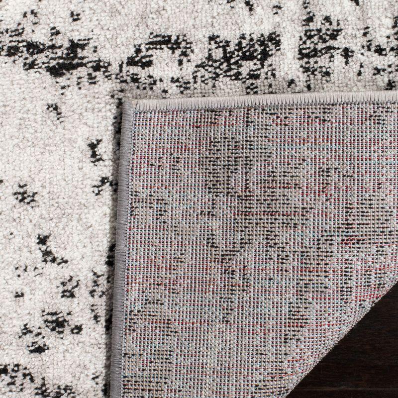 Skyler SKY186 Power Loomed Indoor Area Rug - Charcoal/Ivory - 5'1"x7'6" - Safavieh