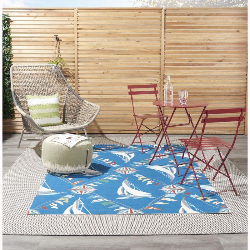 Waverly Navy Outdoor Area Rug