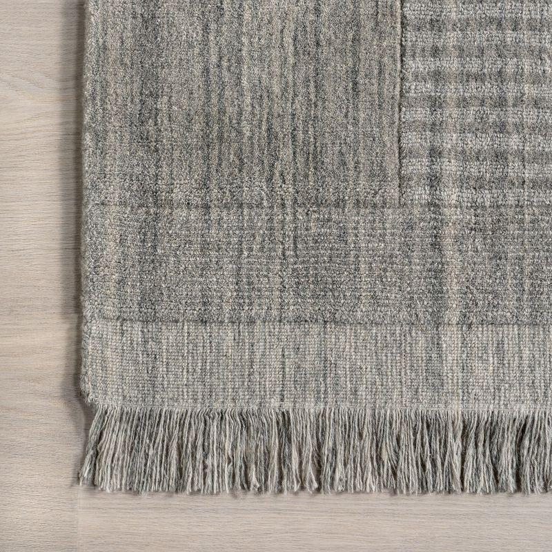 Seriah Fringed Wool-Blend Area Rug