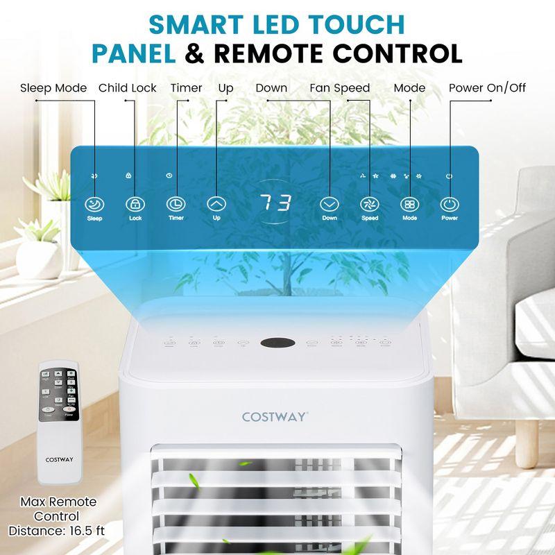 Costway 10000 BTU Portable Air Conditioner 4-in-1 AC with Cool Fan Humidifier Sleep Mode