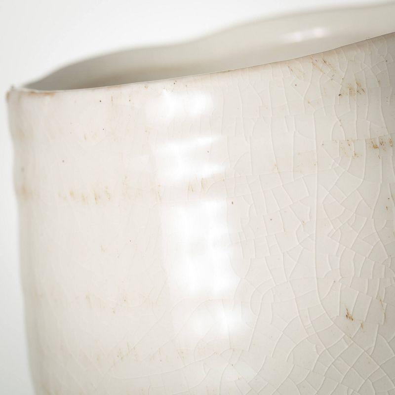 Sullivans Tall Ceramic Vase 11.5"H Off-White