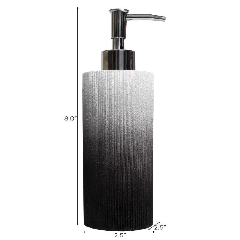 Urbana Black and White Ombre Resin Bathroom Accessory Set