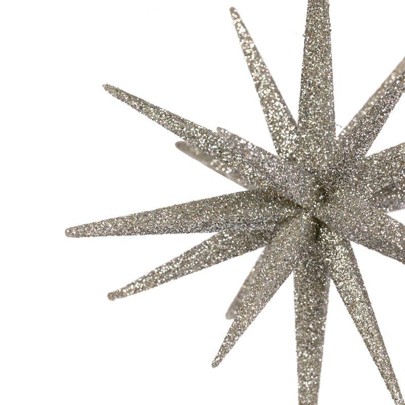 Sparkling Starburst Hanging Christmas Ornament