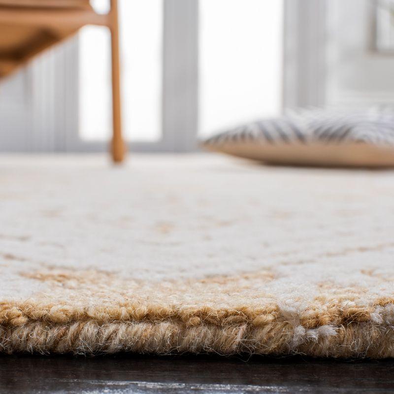 Metro MET987 Hand Tufted Indoor Area Rug - Gold/Ivory - 6'x9' - Safavieh