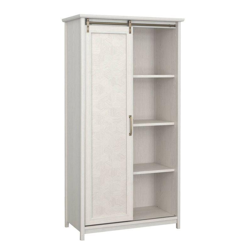 Glacier Oak Freestanding Storage Cabinet with Adjustable Shelving