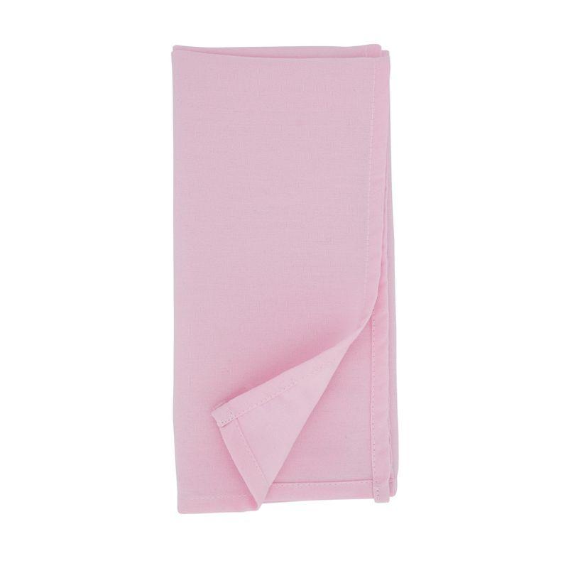 Saro Lifestyle Everyday Cloth Table Napkins (Set of 12), Pink, 20" x 20"