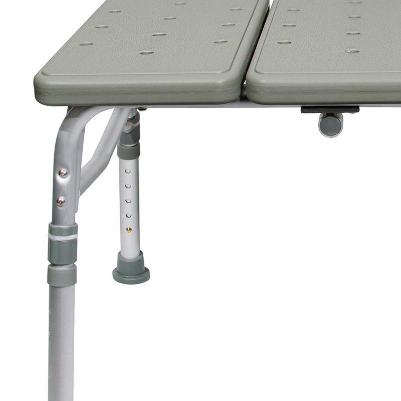 McKesson Knocked Down Bath Transfer Bench Adjustable Height up to 400 lbs