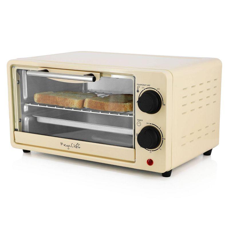MegaChef 9L Electric Counter Top Toaster Oven in Cream