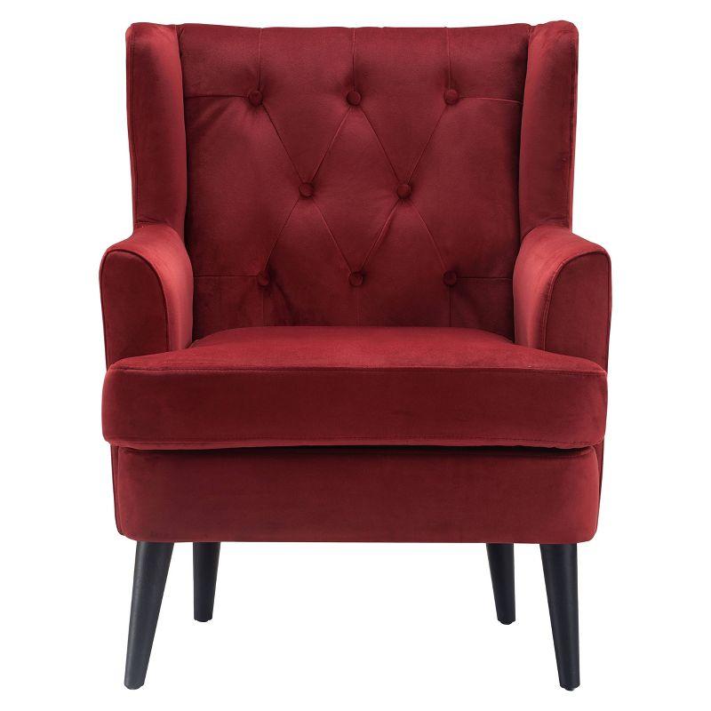 Elle Decor Celeste Tufted Velvet Accent Chair