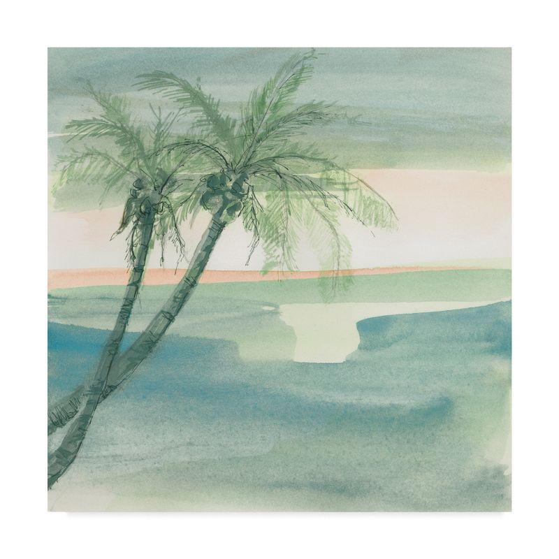 Trademark Fine Art -Chris Paschke 'Peaceful Dusk I Tropical' Canvas Art