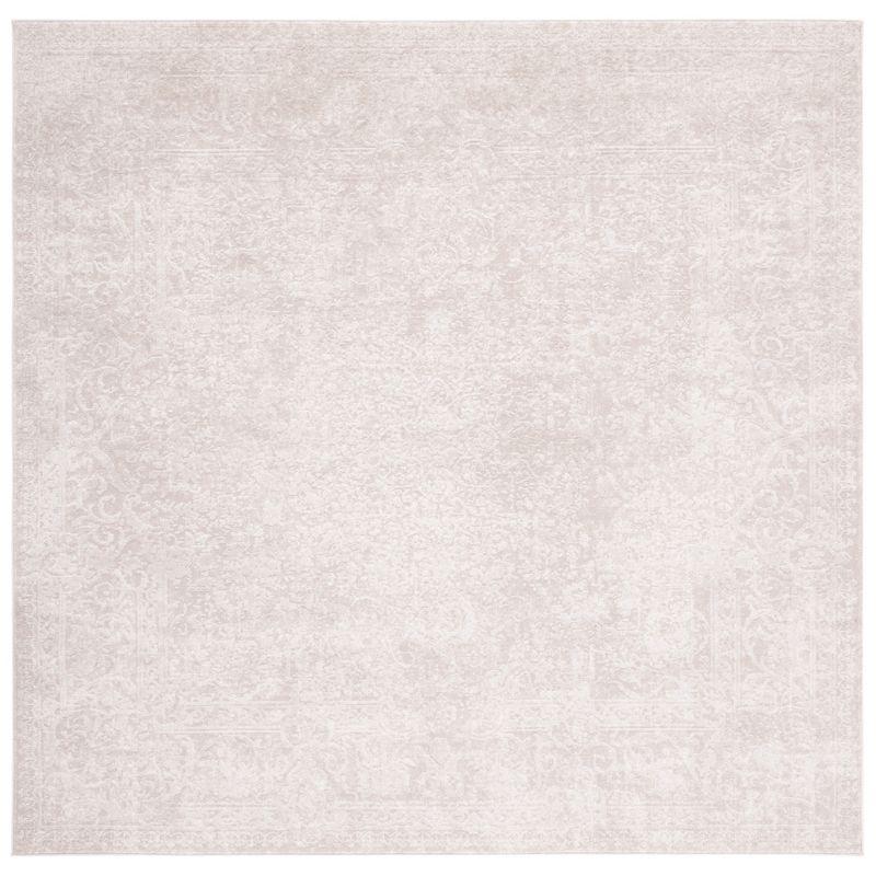 Reflection RFT664 Power Loomed Area Rug - Creme/Ivory - 6'7"x6'7" - Safavieh.