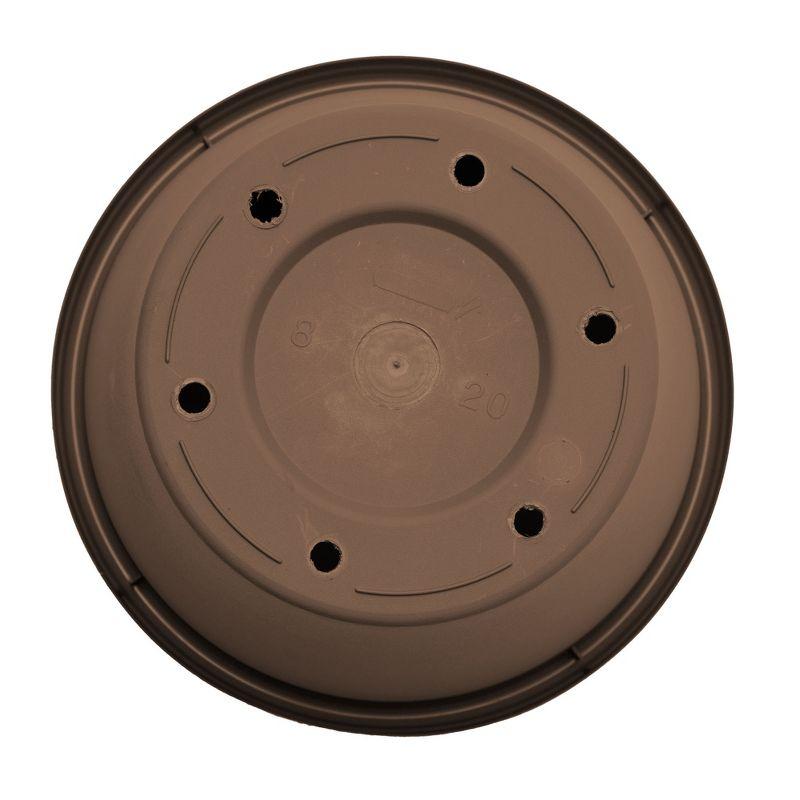 Bloem Terra 13"W x 10.75"H Gardening Pot Planter, Chocolate Brown (Saucer Sold Separately)