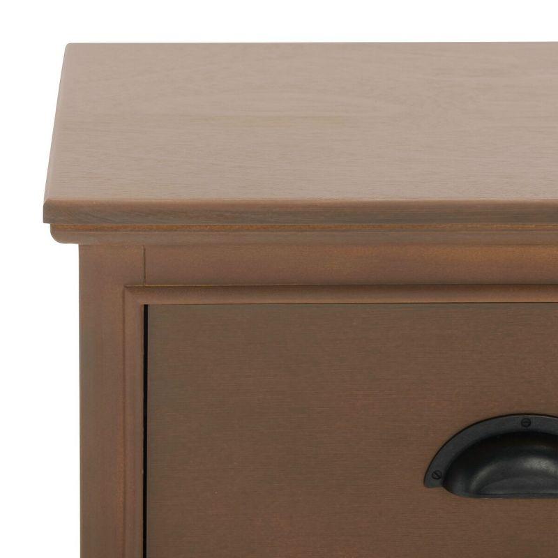 Griffin 3 Drawer Side Table - AMH5717 - Sepia - Safavieh Couture