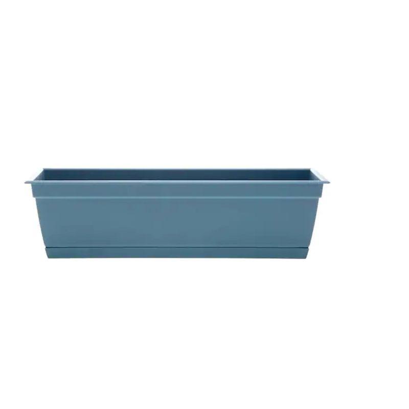 Ocean Blue 24" Recycled Plastic Self-Watering Window Box