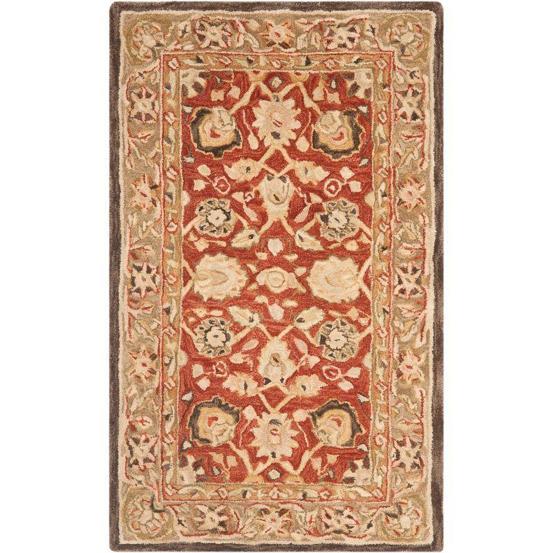 Anatolia AN512 Hand Tufted Indoor Accent Rug - Rust/Green - 3'x5' - Safavieh