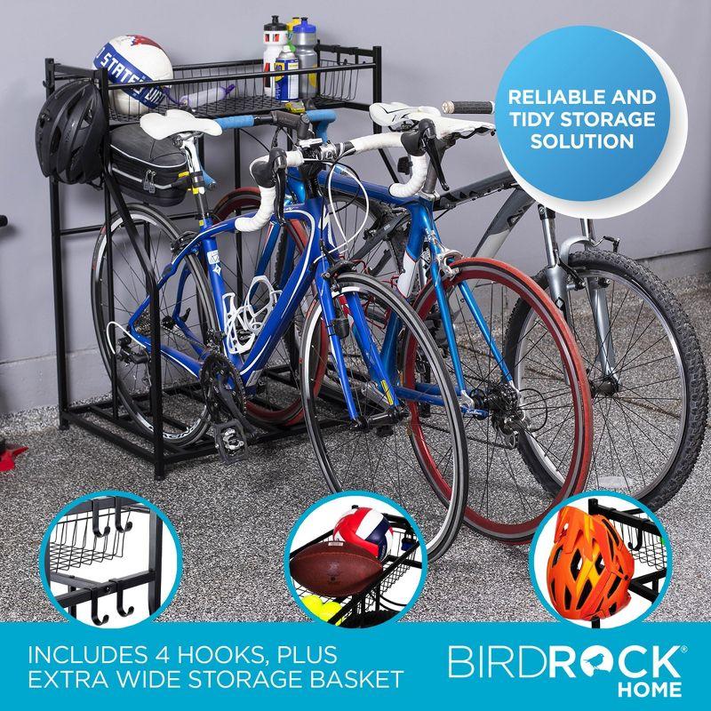 BirdRock Home Metal Freestanding Multi-Use Bike Rack 11275