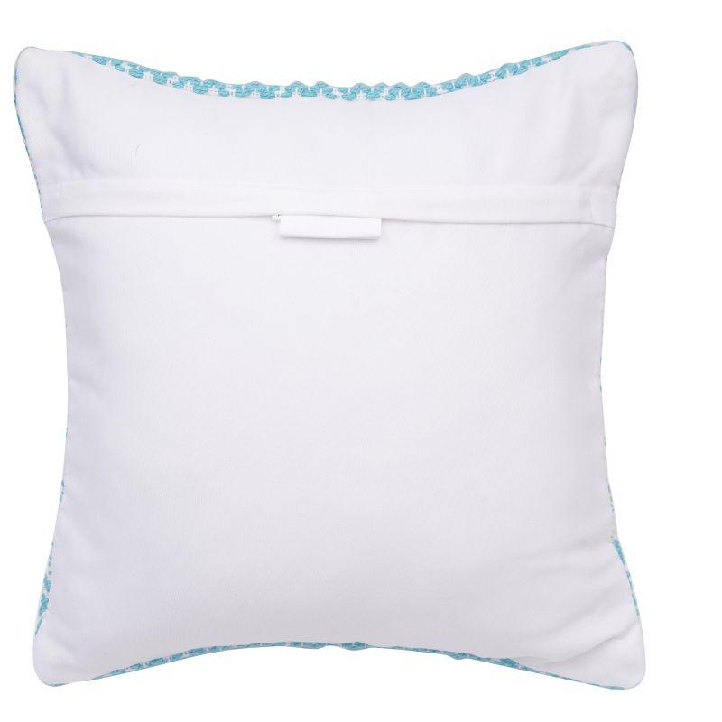 C&F Home Pim Diamond Stripe Aqua Pillow
