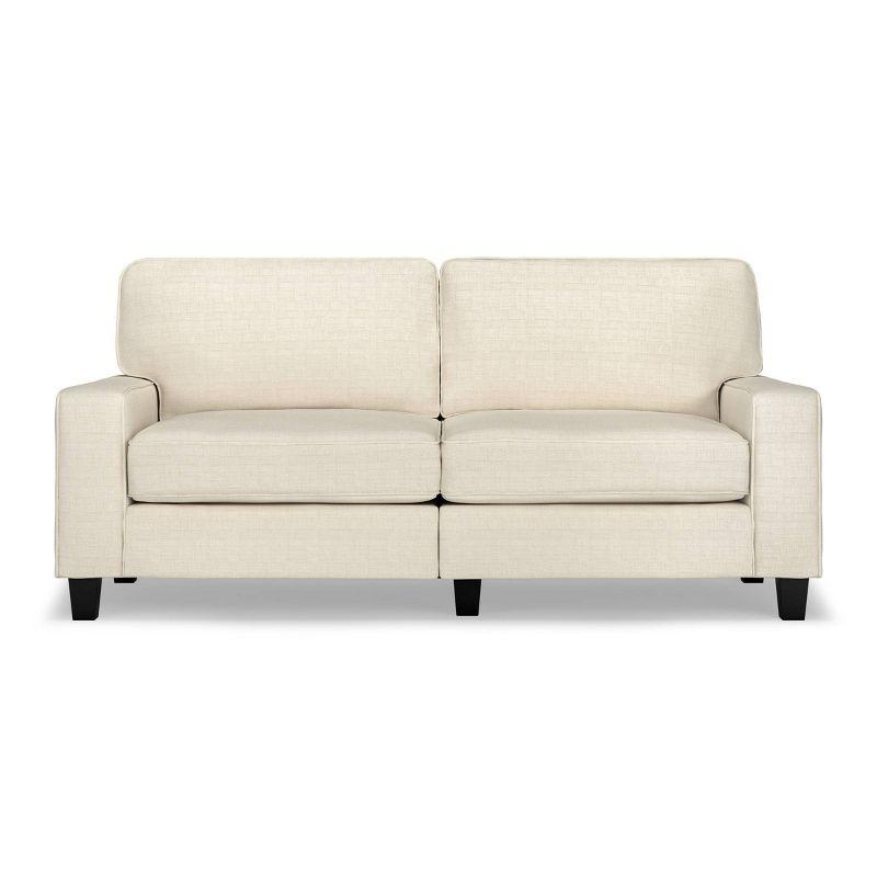 Serta Palisades 73" Track Arm Sofa, Easy Care Fabric, Soft Pillow Back, Pocket Coil Seat Cushions