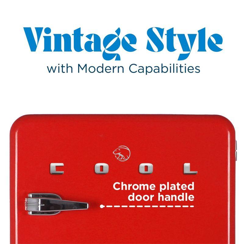 COMMERCIAL COOL Retro Refrigerator 1.6 Cu. Ft., Red