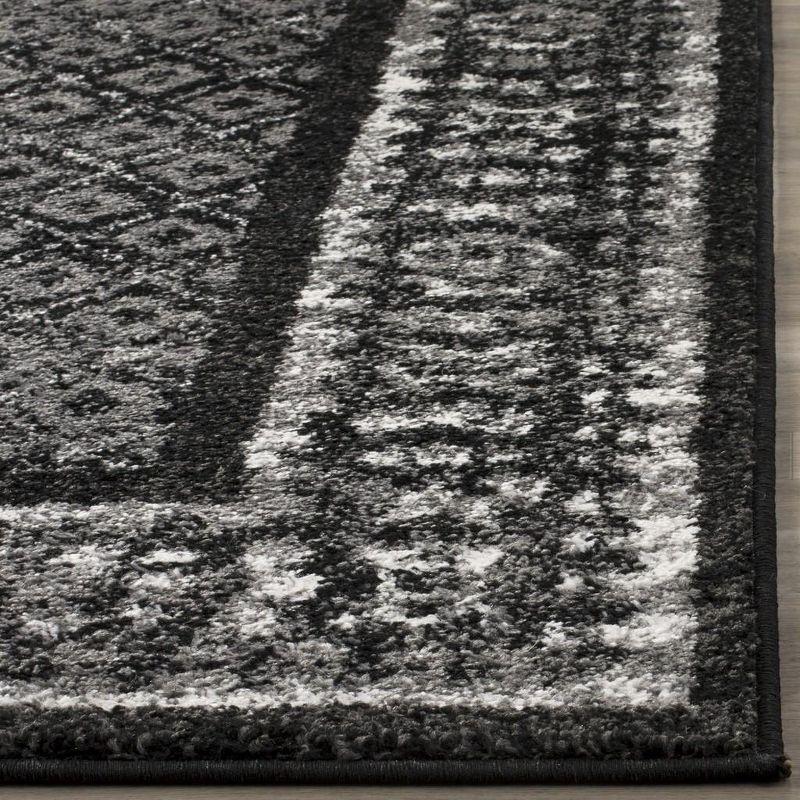 Adirondack ADR110 Machine Made Indoor Area Rug - Black/Silver - 9'x12' - Safavieh