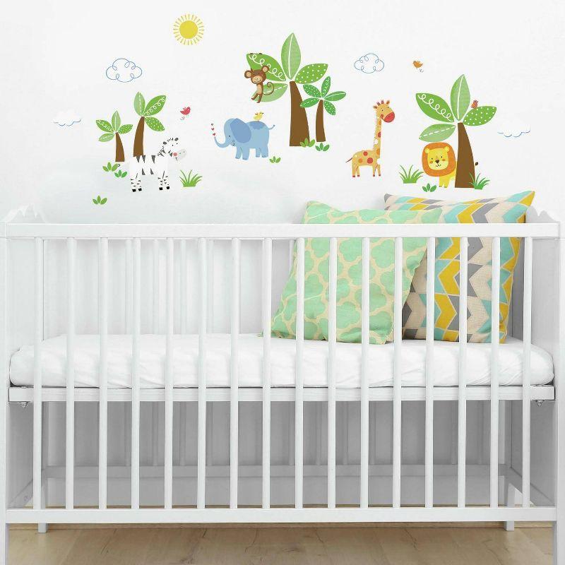 RoomMates Jungle Friends Peel and Stick Wall Decal