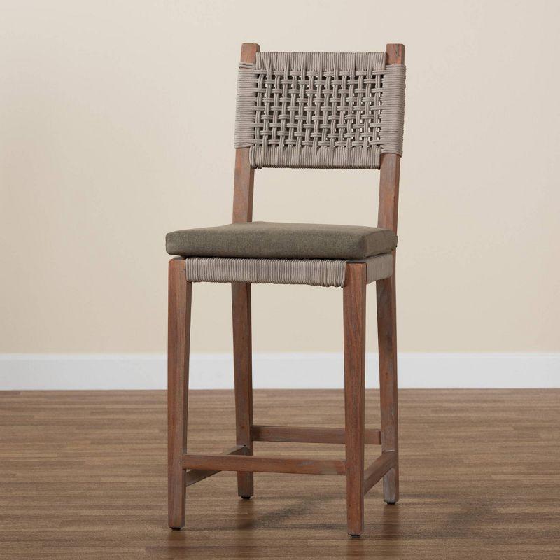 Solid Wood 27.25'' Counter Stool