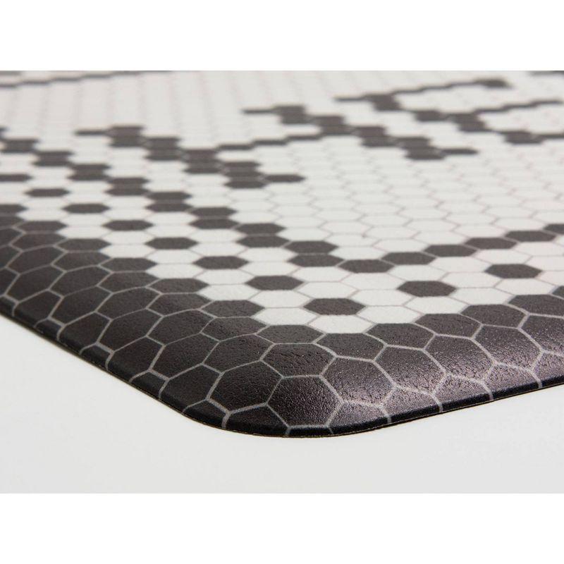 Black and White Anti-Fatigue Comfort Floor Mat