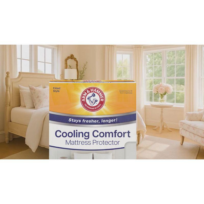Arm & Hammer 20"x54" Cooling Comfort Zippered Body Pillow Cover White